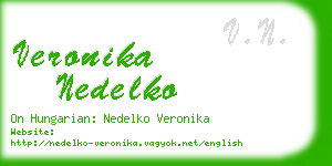 veronika nedelko business card